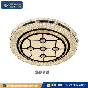 Đèn mâm ốp trần tròn 3018