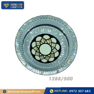Đèn mâm ốp trần pha lê tròn 1288