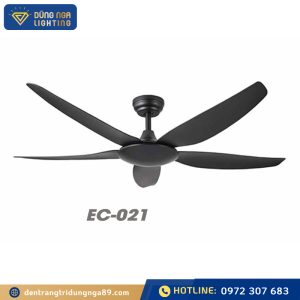 Quạt 5 cánh đen EC-021