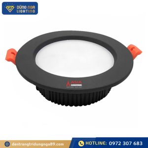 Âm trần tròn mặt đen 7W