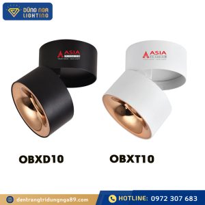 Đèn trần nổi xoay góc VỎ ĐEN- VỎ TRẮNG 10W