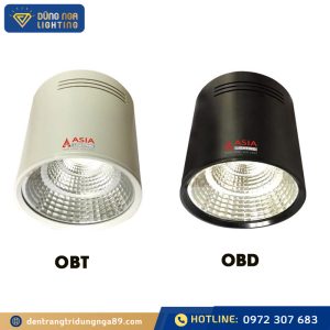 Đèn trần nổi tròn vỏ trắng-vỏ đen COB 10W