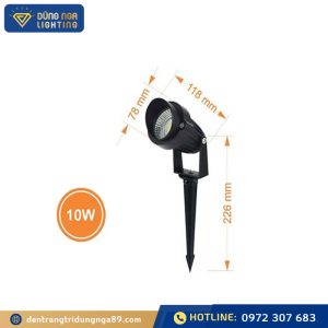 Đèn rọi cắm đất – Thân nhựa