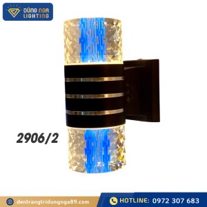 Đèn tường LED pha lê 2 đầu 2906/2