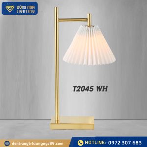 Đèn bàn thân mạ T2045 WH(30×50)